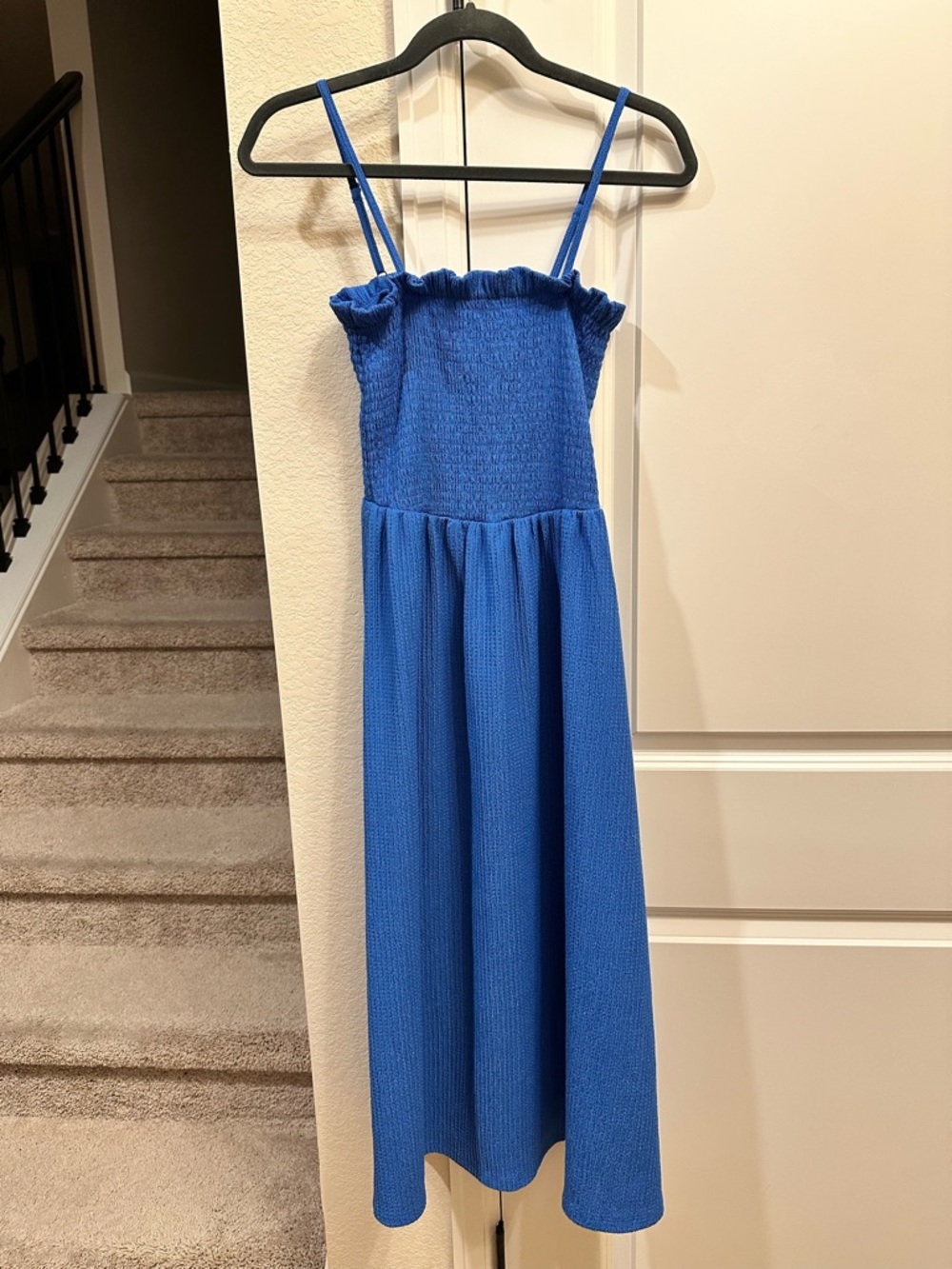 H&M Blue Smocked Dress